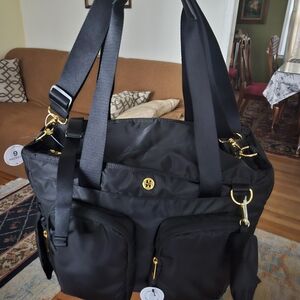 Huggies Black Nylon Baby Tote